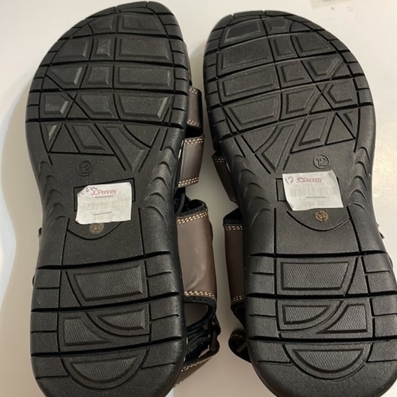 St. John\'s Bay Mens Felix Strap Sandals NEW Mens brown shoes Memory Foam Sz 12M main image 5